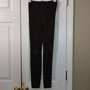 Aeropostale black with gold glitter slimmer leggings tights  Sz Xs